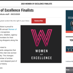 2020 Women of Excellence Finalists
