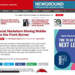Financial Marketers Moving Mobile Ads to the Front Burner