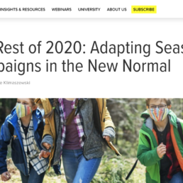 The Rest of 2020 Adapting Seasonal Campaigns in the New Normal