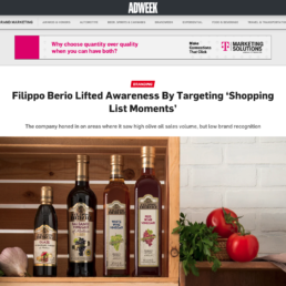 Filippo Berio Lifted Awareness By Targeting ‘Shopping List Moments’