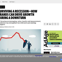 Surviving a Recession—How Brands Can Drive Growth During a Downturn
